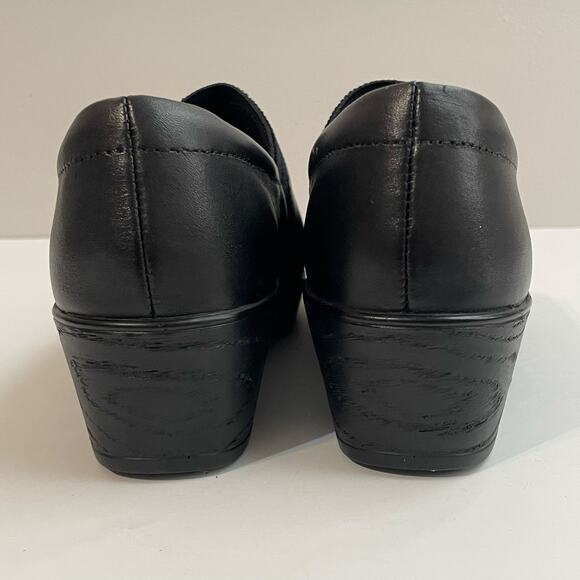 Klogs Women's Salem Clogs Work Shoes Leather Platform Slip Resistant 7.5 M Black - Picture 6 of 12